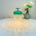 Lampe de bureau de style diamant en cristal